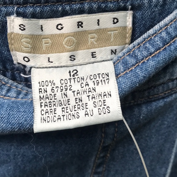 Denim “skort”-looks like a skirt from front - Picture 3 of 5